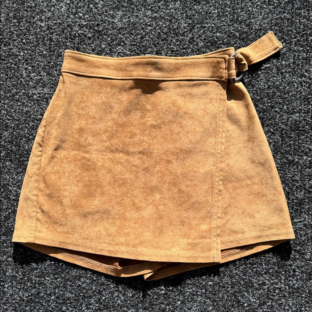 Hollister faux suede skort